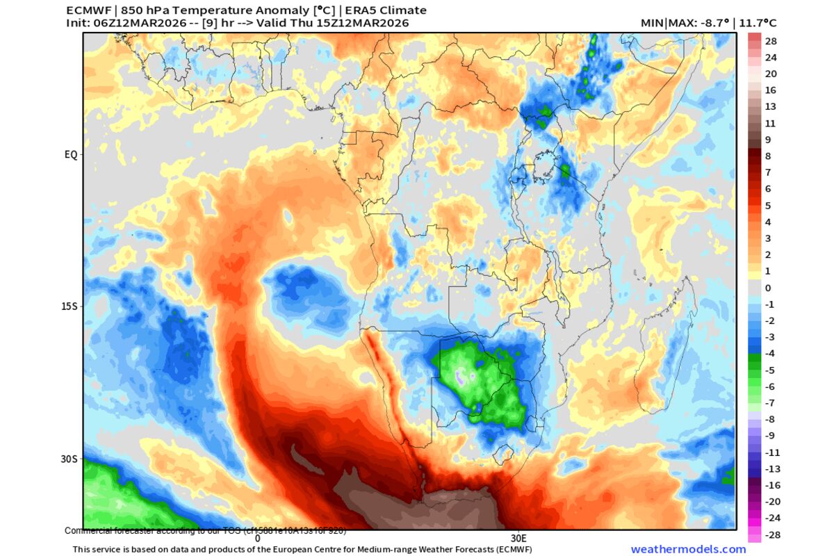 Heat Wave Shatters March Temperature Records in Cape Town