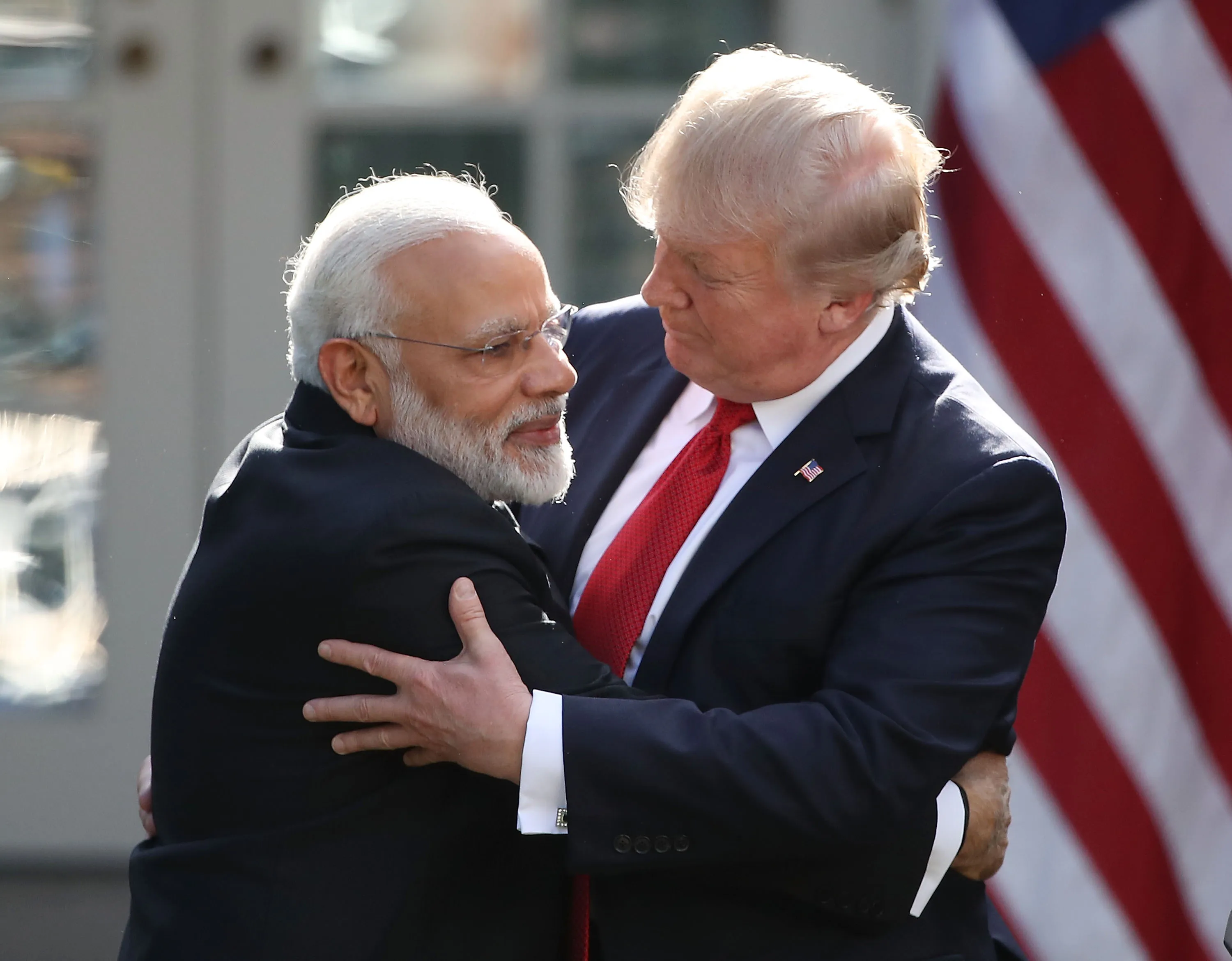 US President Donald Trump and Indian Prime Minister Narendra Modi in the White House on June 26, 2017.