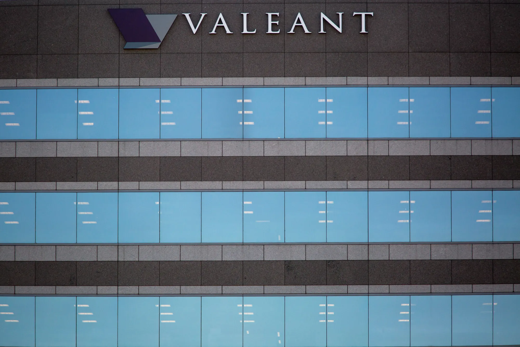 The headquarters of Valeant Pharmaceuticals International, Inc. stands in Bridgewater Township, U.S., on Wednesday Nov. 04, 2015.
