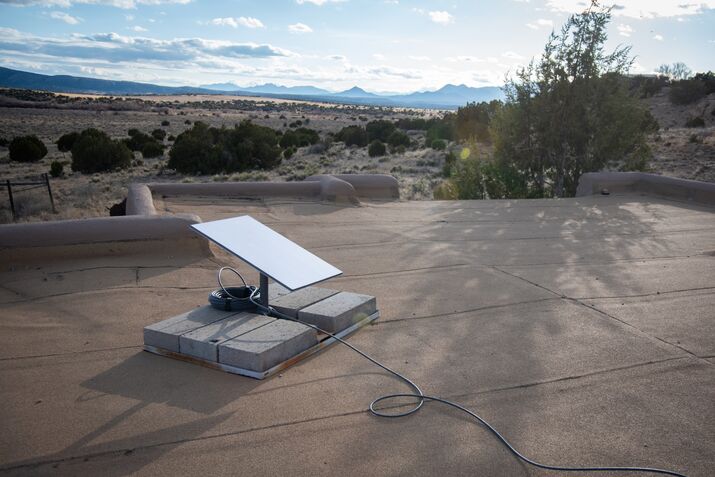 A Starlink Satellite Residential Home Installation