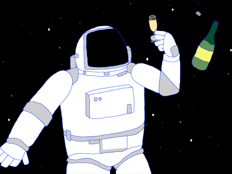 Astronaut Floating In Space Gif
