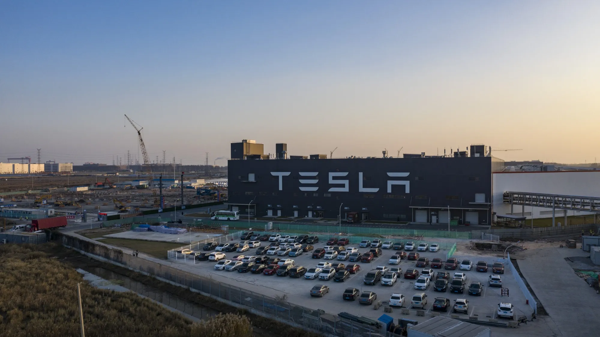 The Tesla Inc. Gigafactory in Shanghai.