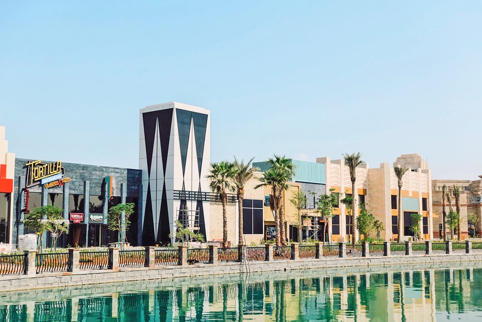 One of four themed zones in Riverland Dubai is meant to evoke 1950s America.