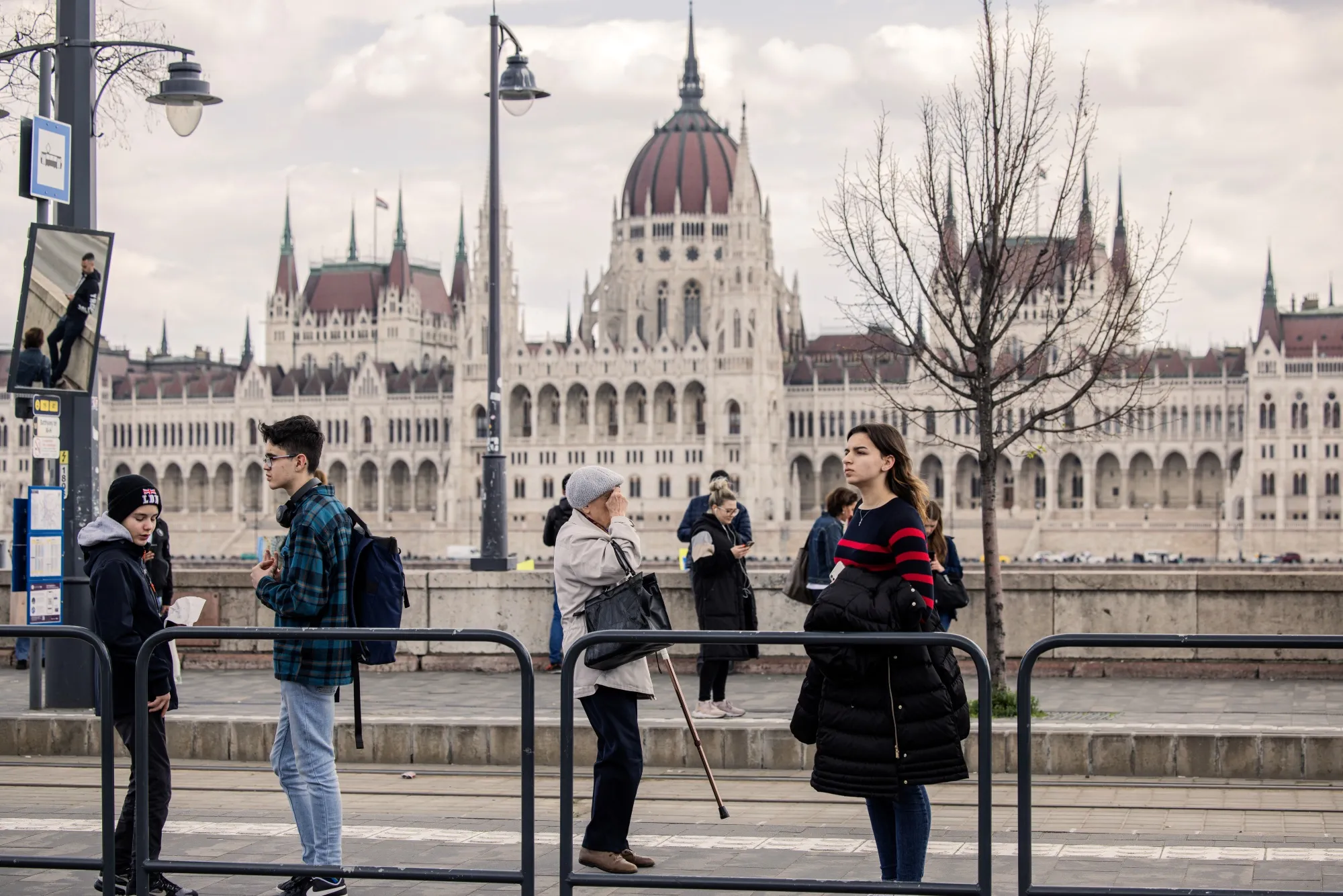The Hungarian Parliament building in Budapest.