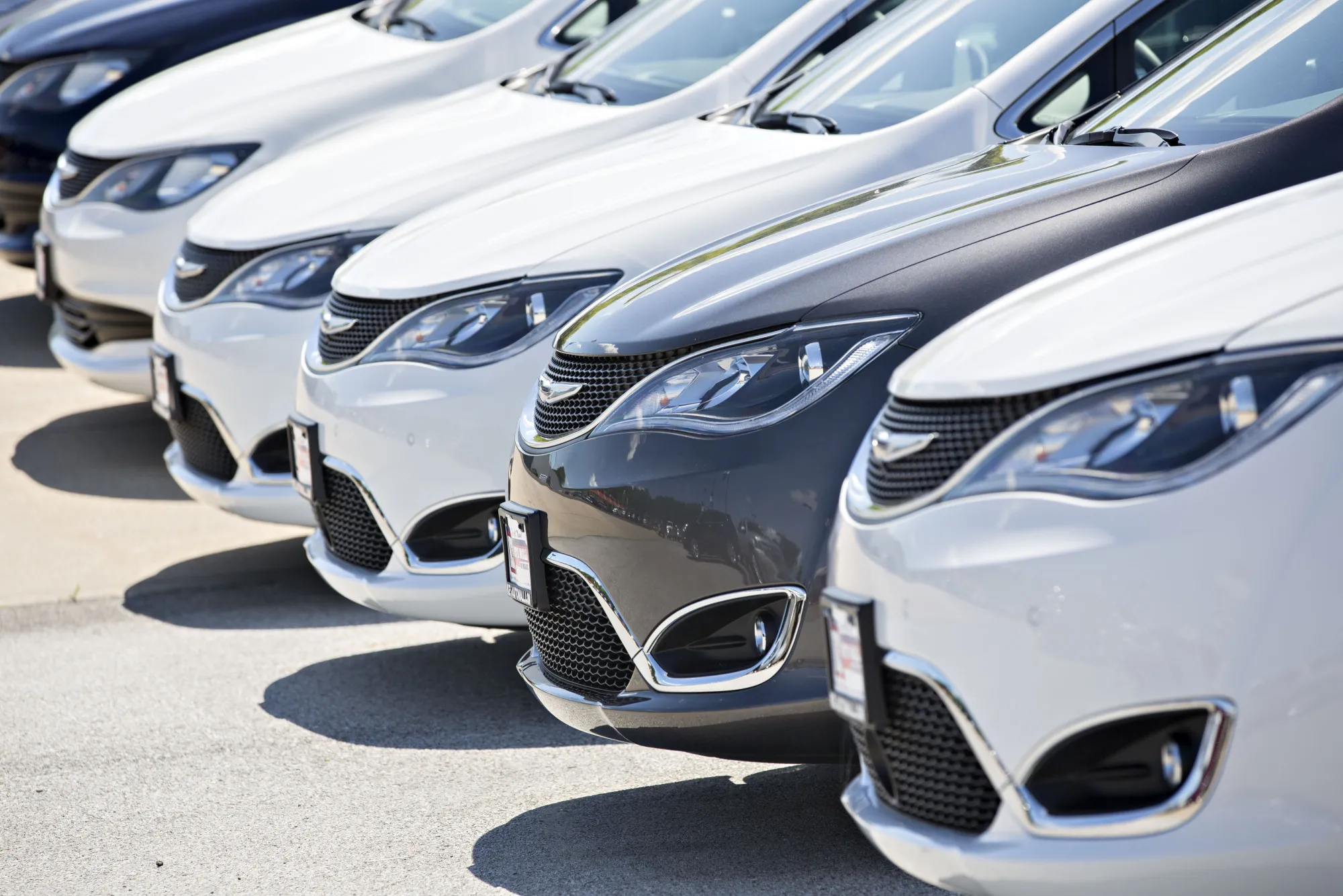 A Fiat Chrysler Car Dealership As Total Vehicle Sales Figures Are Released 