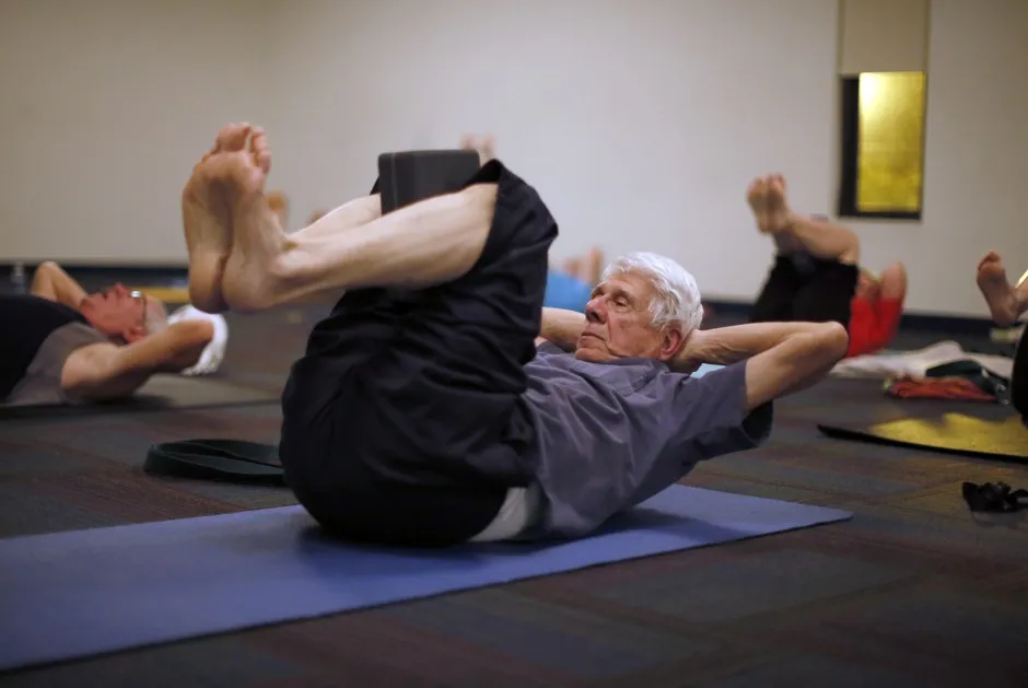 A yoga class in Sun City, 2013.