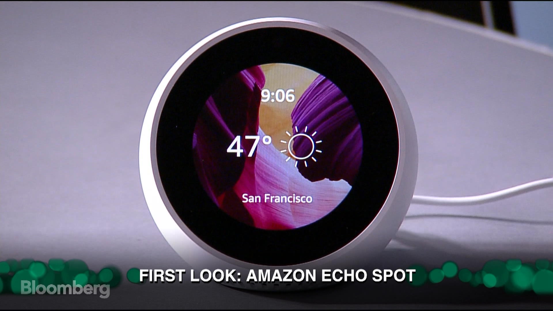 First Look At The Amazon Echo Spot Bloomberg