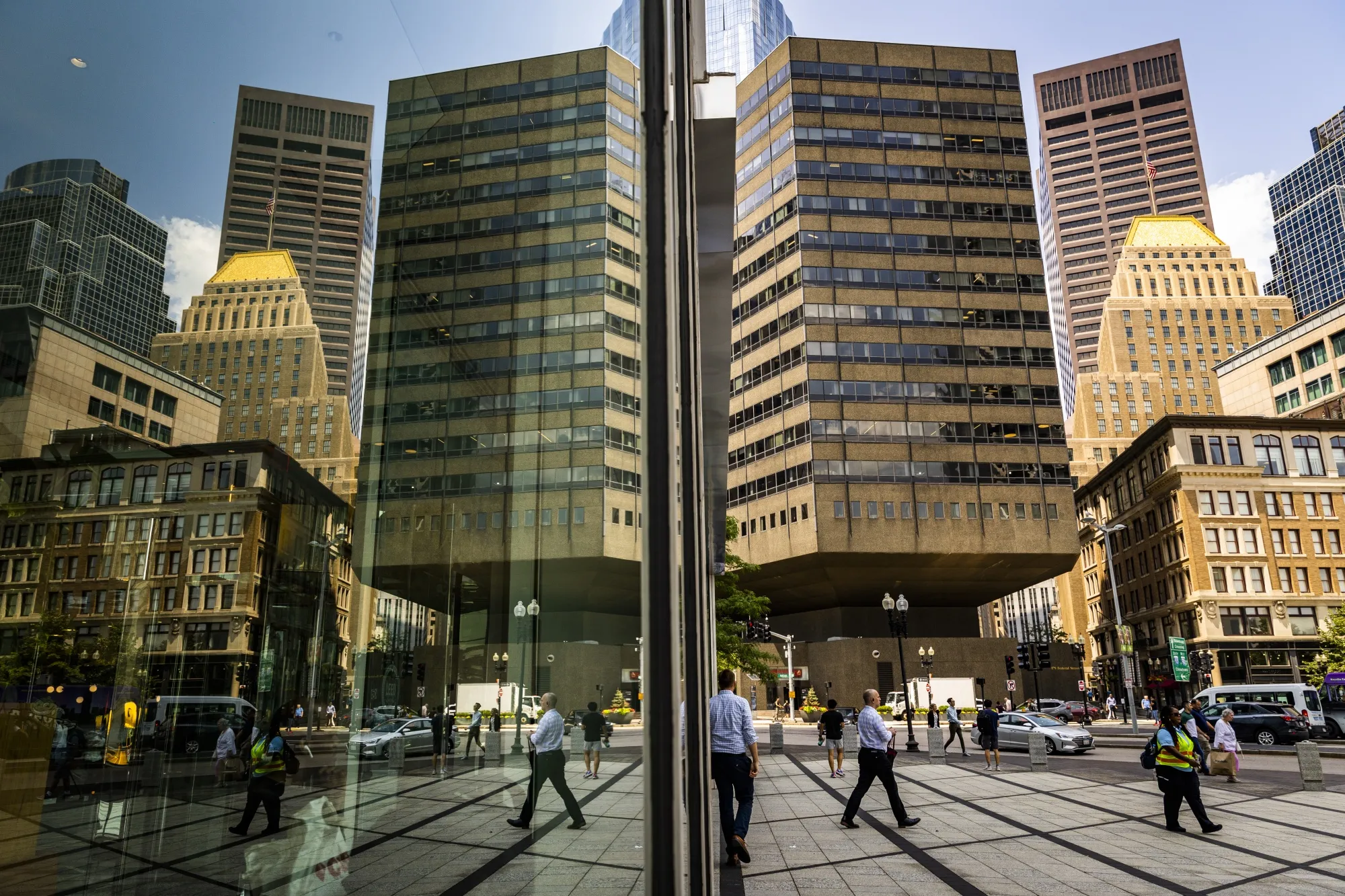 Office buildings in downtown Boston.