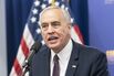 State Comptroller Thomas DiNapoli speaks during the rally at