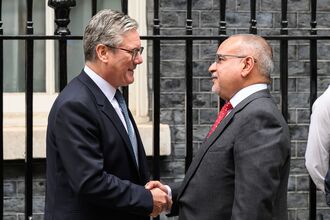 Keir Starmer Receives The Crown Prince Of Bahrain