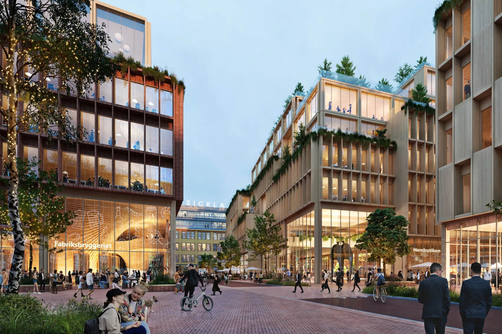 Stockholm Wood City.