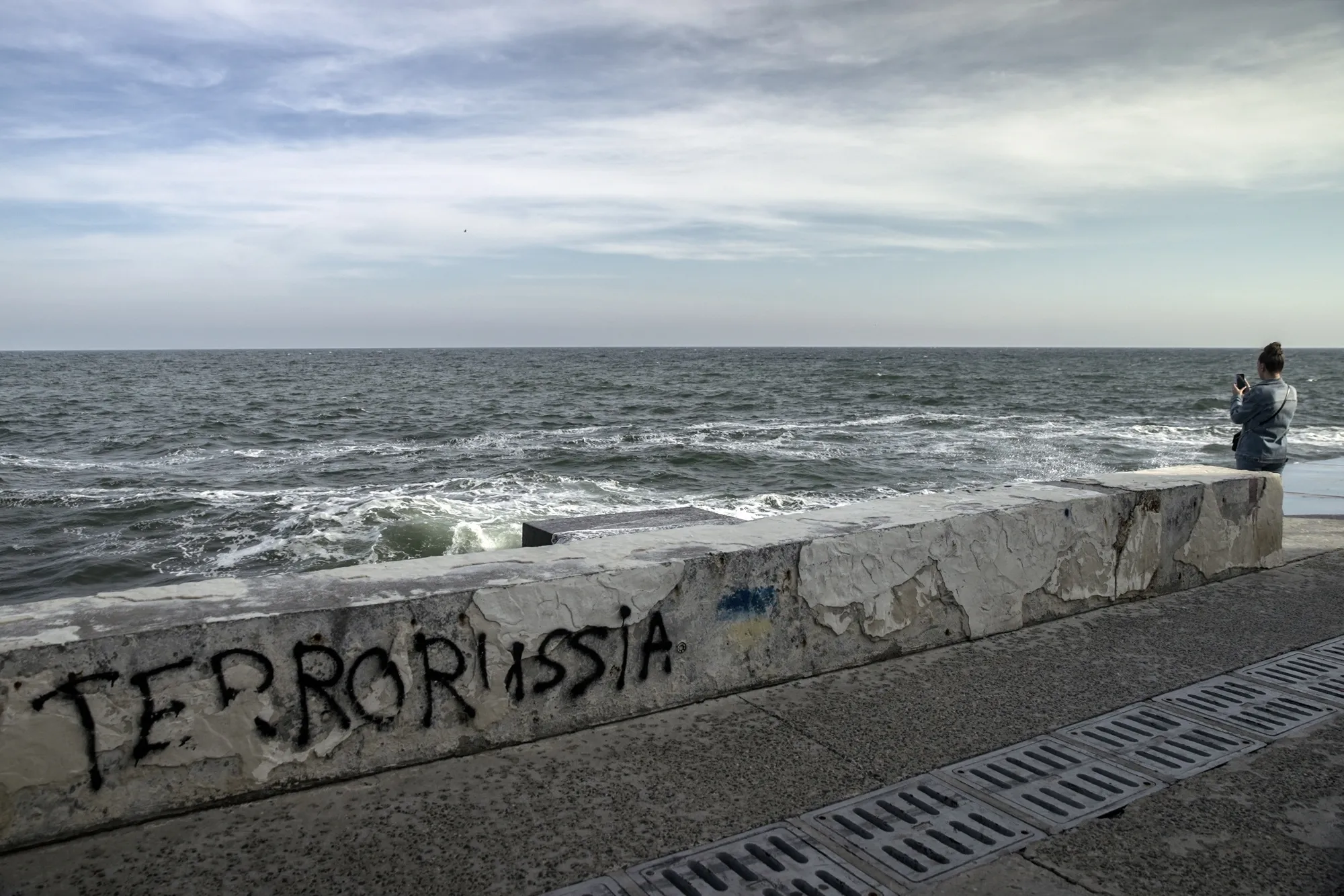 The sea front at Arcadia Beach in Odesa, Ukraine, on Sept. 26.