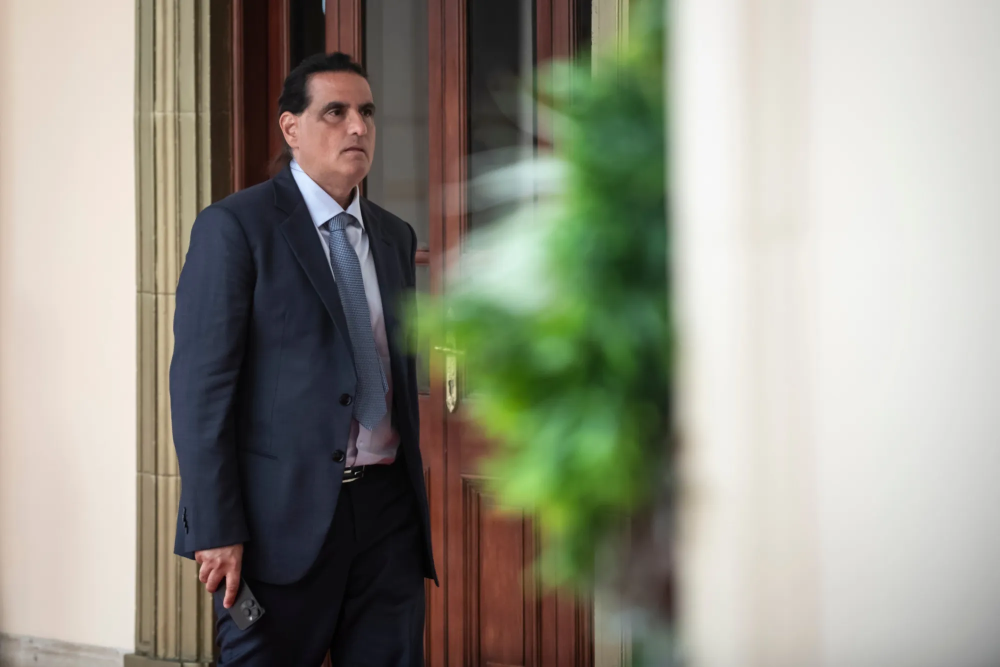 El empresario Alex Saab en el Palacio de Miraflores en Caracas, en 2024.