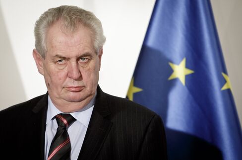 Czech President Milos Zeman