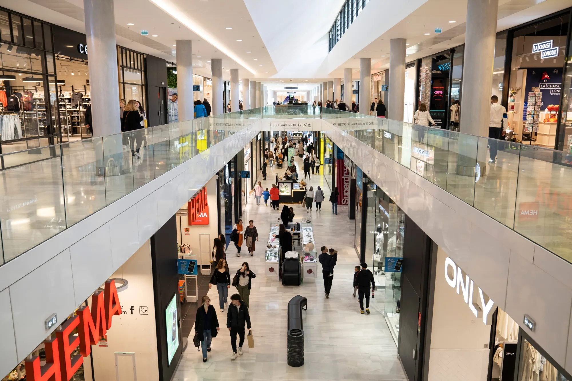 Shoppers at a&nbsp;mall in Metz, France.
