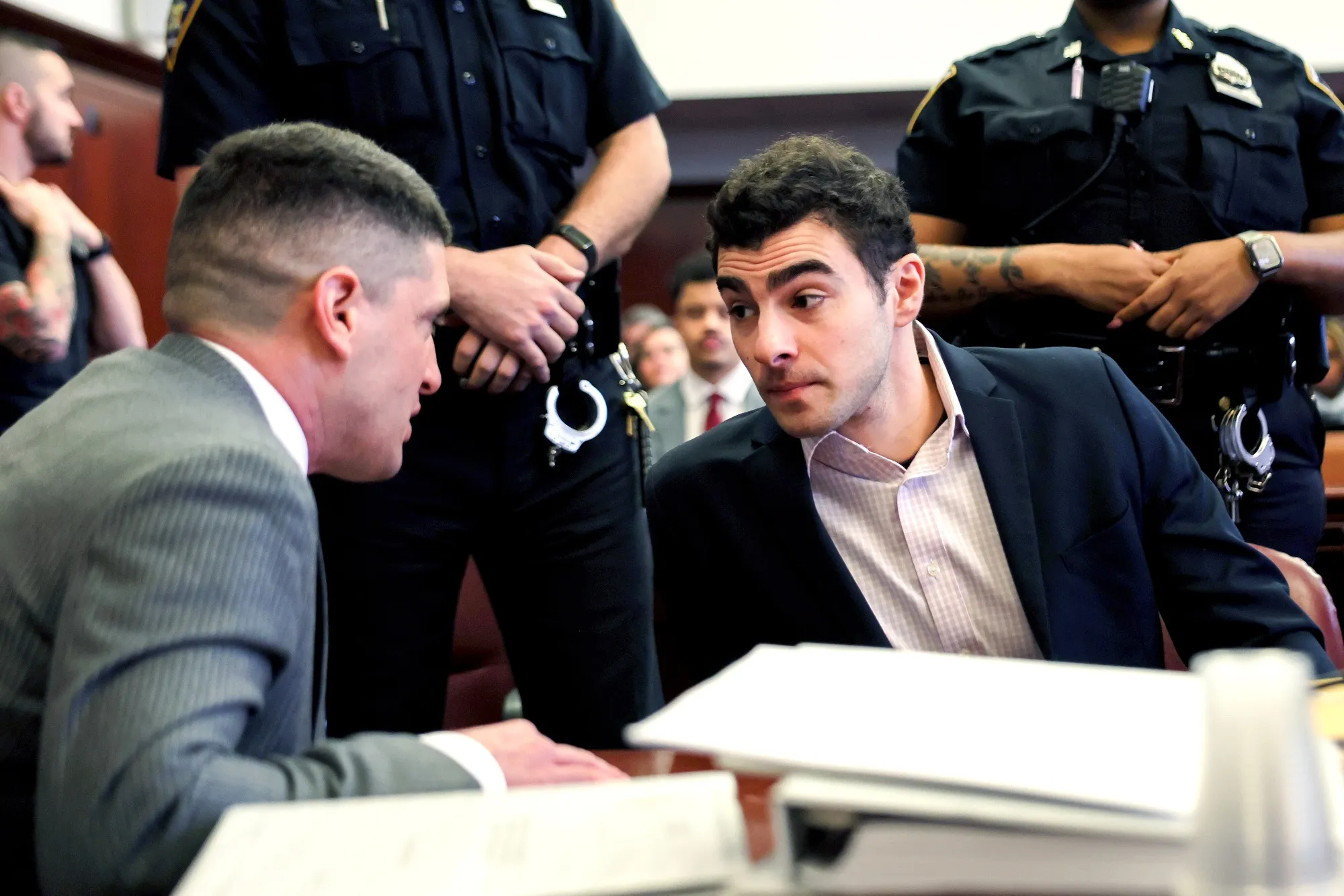 Luigi Mangione during a pretrial hearing at New York State Supreme Court in New York on Dec. 2.