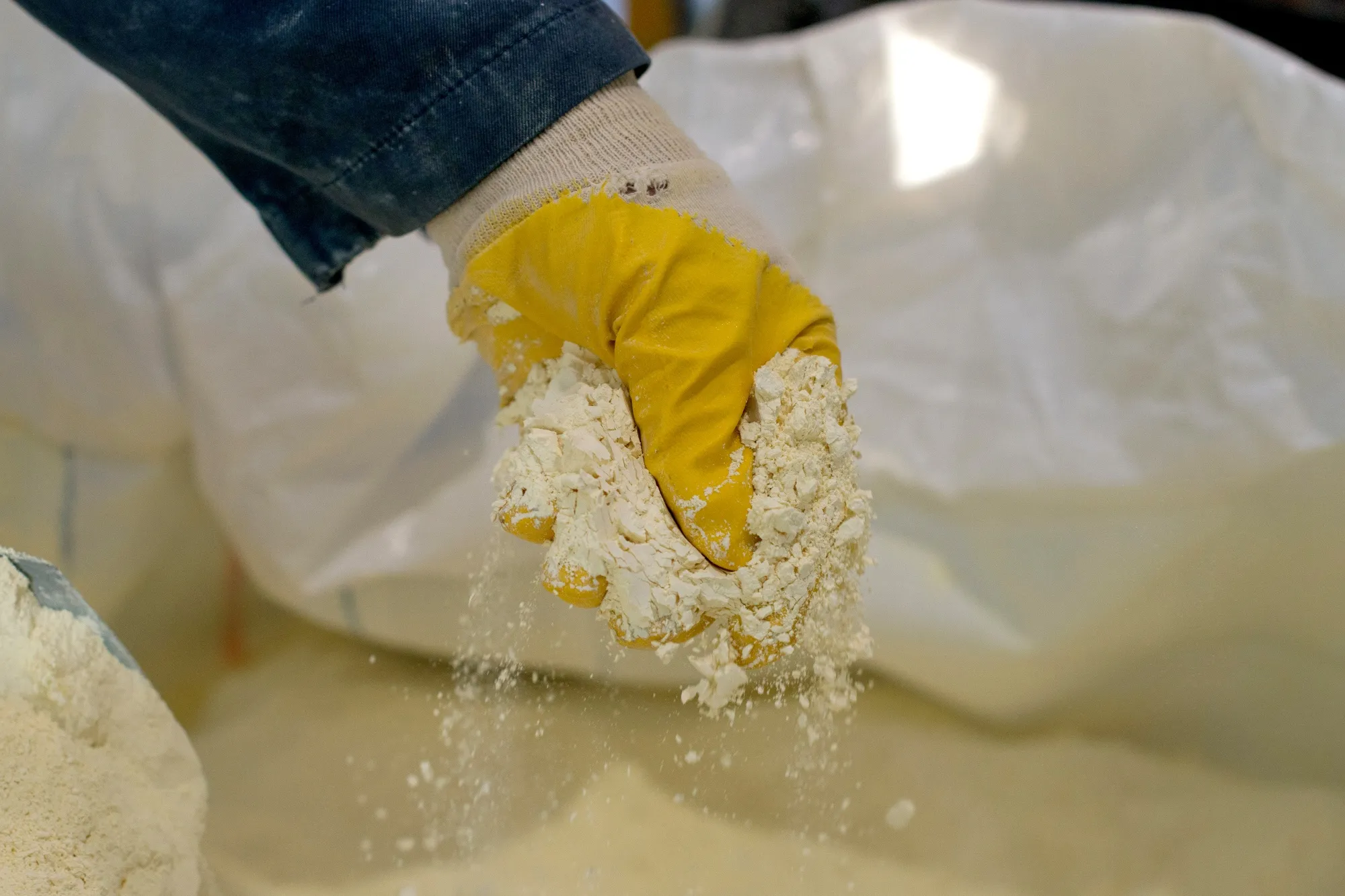 Rare earth oxides&nbsp;coming out of the separation process at a factory in Sillame, Estonia.