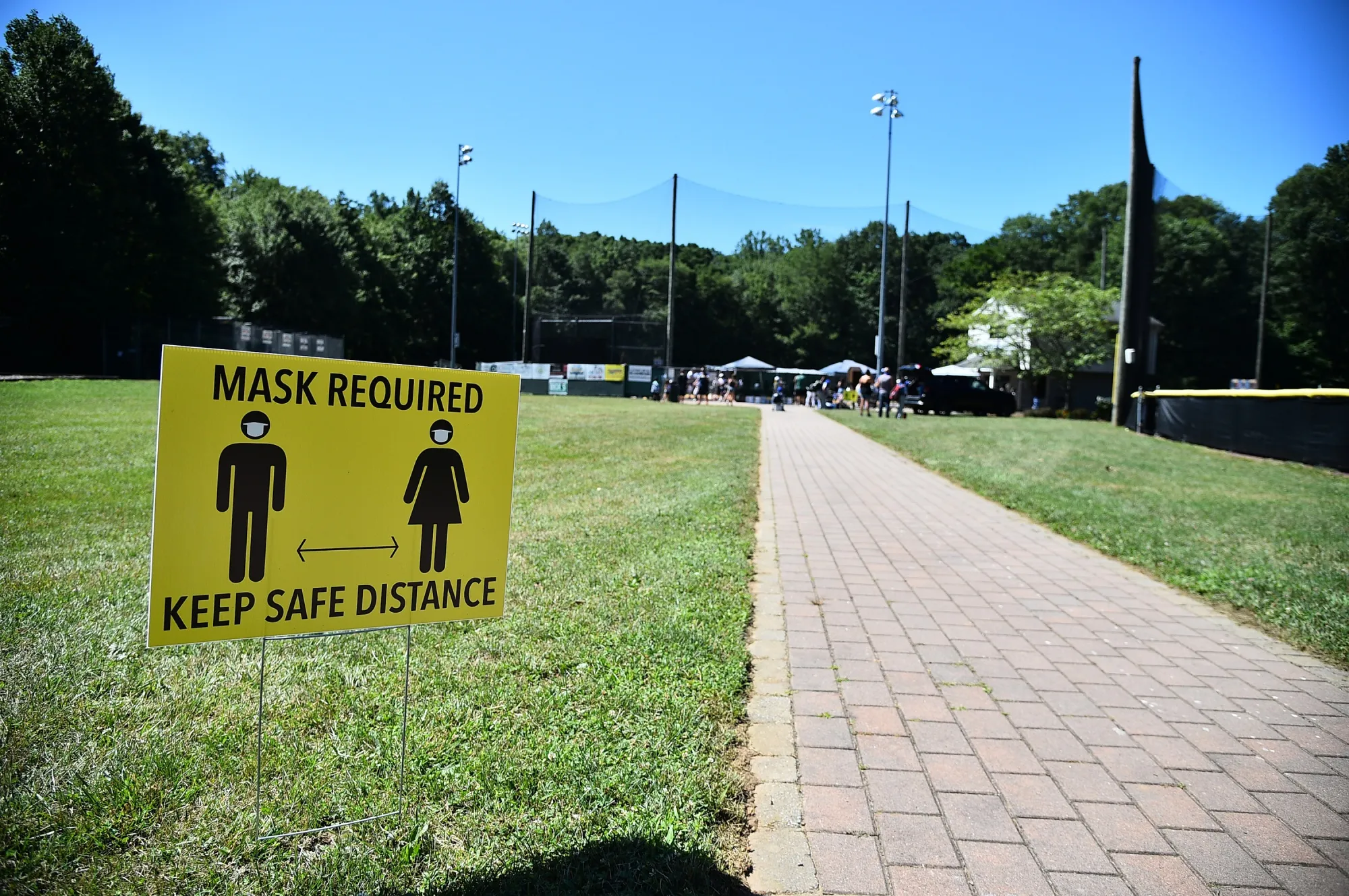 Outside, masked&nbsp;and distanced = safer.