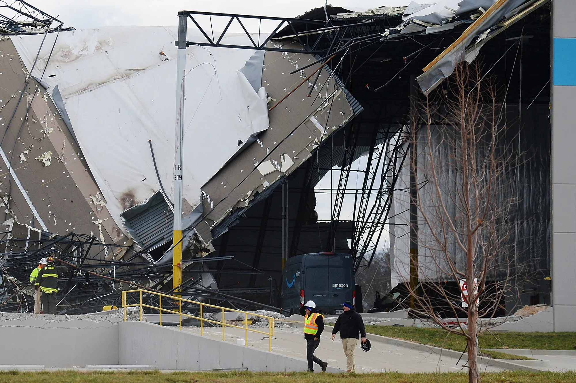 The tornado’s aftermath.
