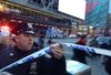 Police respond to a report of an explosion near Times Square on .. (AP Photo/Charles Zoeller)