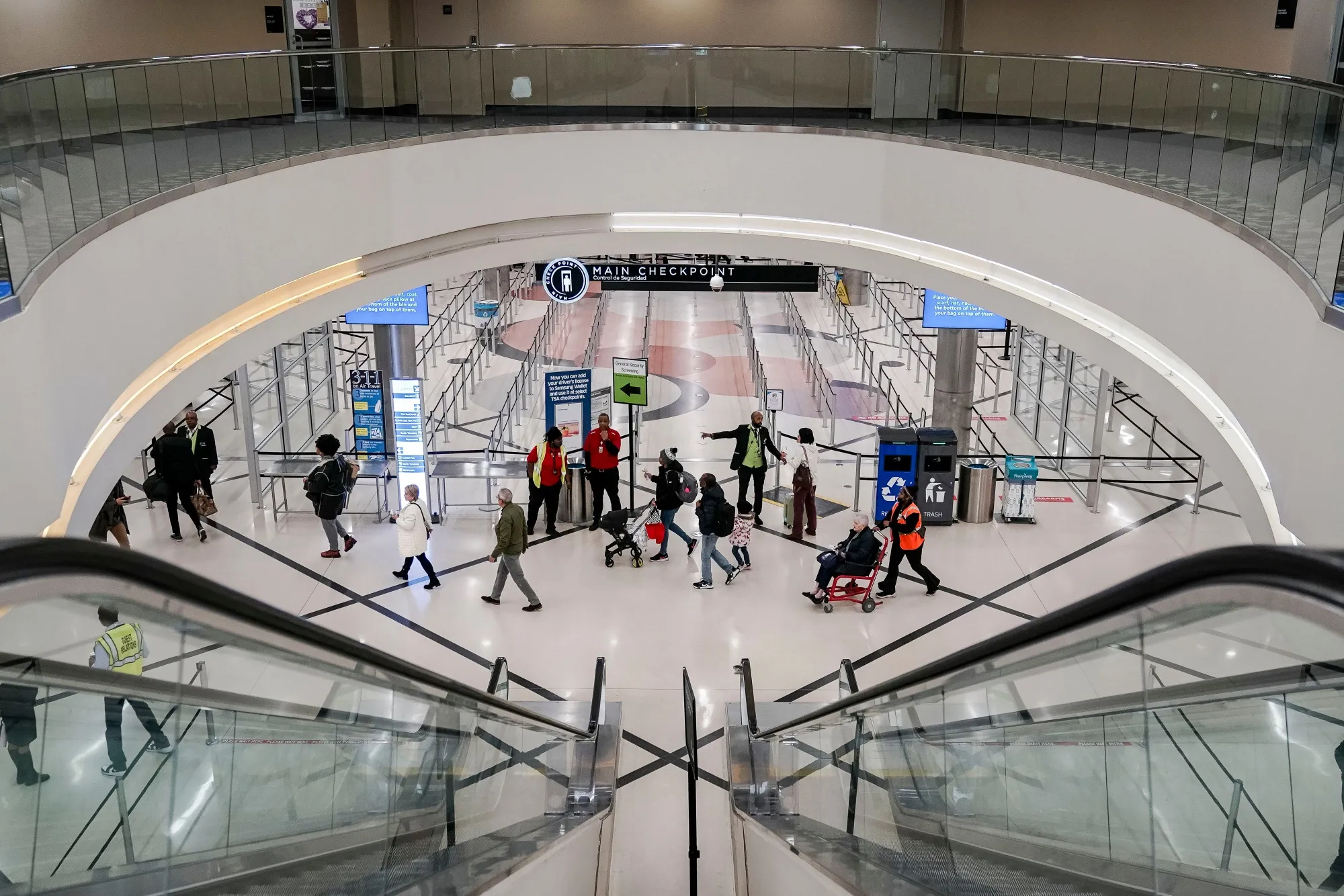 Travelers at Hartsfield-Jackson Atlanta International Airport (ATL) in Atlanta on Nov. 27, 2024. 