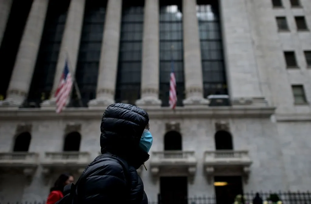 Wall Street, the scene of momentary relief.