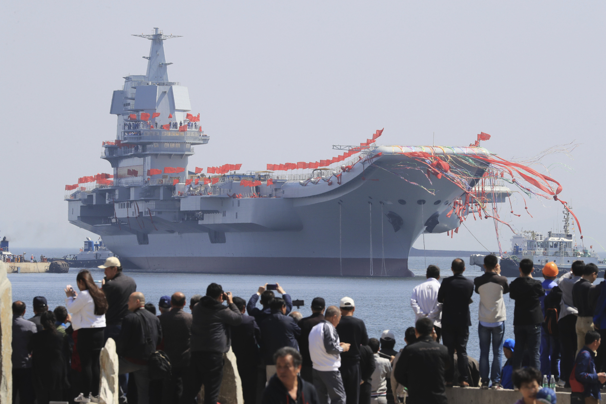 China's first aircraft carrier launches
