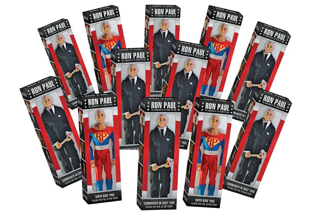 A super PAC for Ron Paul spent $25,000 on action figures that talk. Production problems with the voice chip caused delays. The group is still trying to get the dolls to donors, more than six months after Paul dropped out of the race.