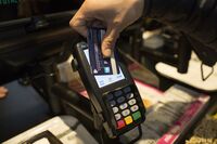 Contactless payment credit card AMEX