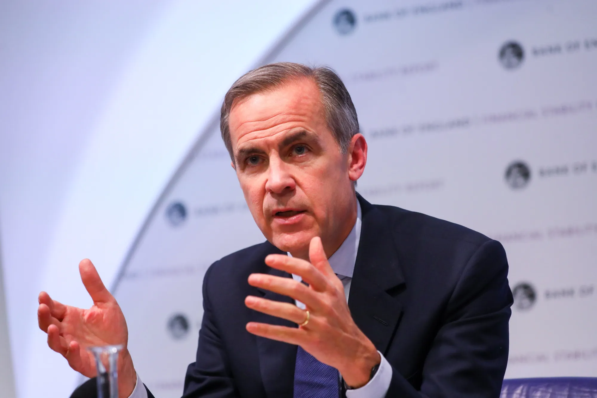 Mark Carney during the Financial Stability Report news conference on&nbsp;Nov. 28.&nbsp;