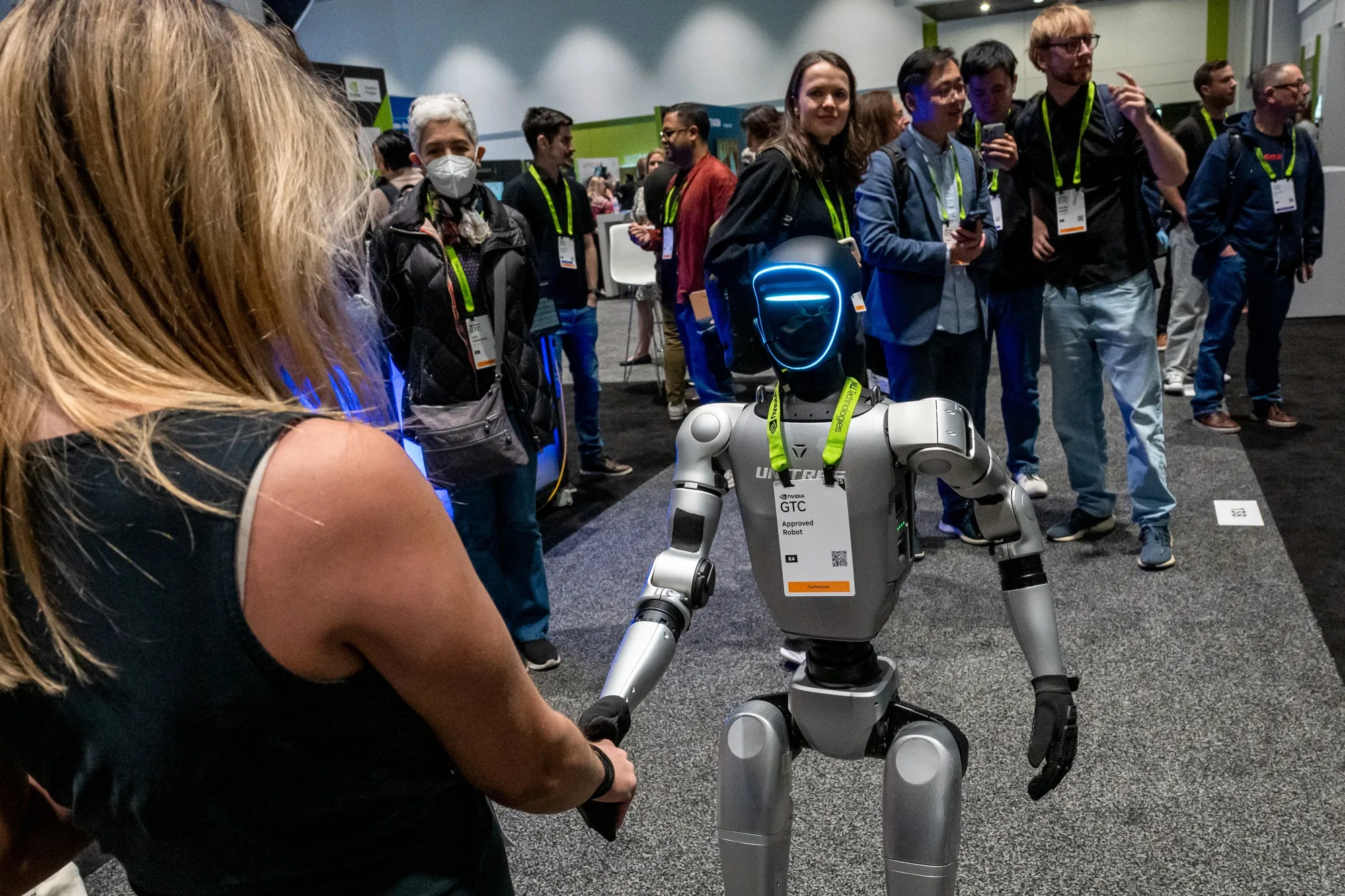 The G1 Humanoid from Unitree Robotics during the 2025&nbsp;Nvidia GPU Technology Conference in San Jose, California on March 20.