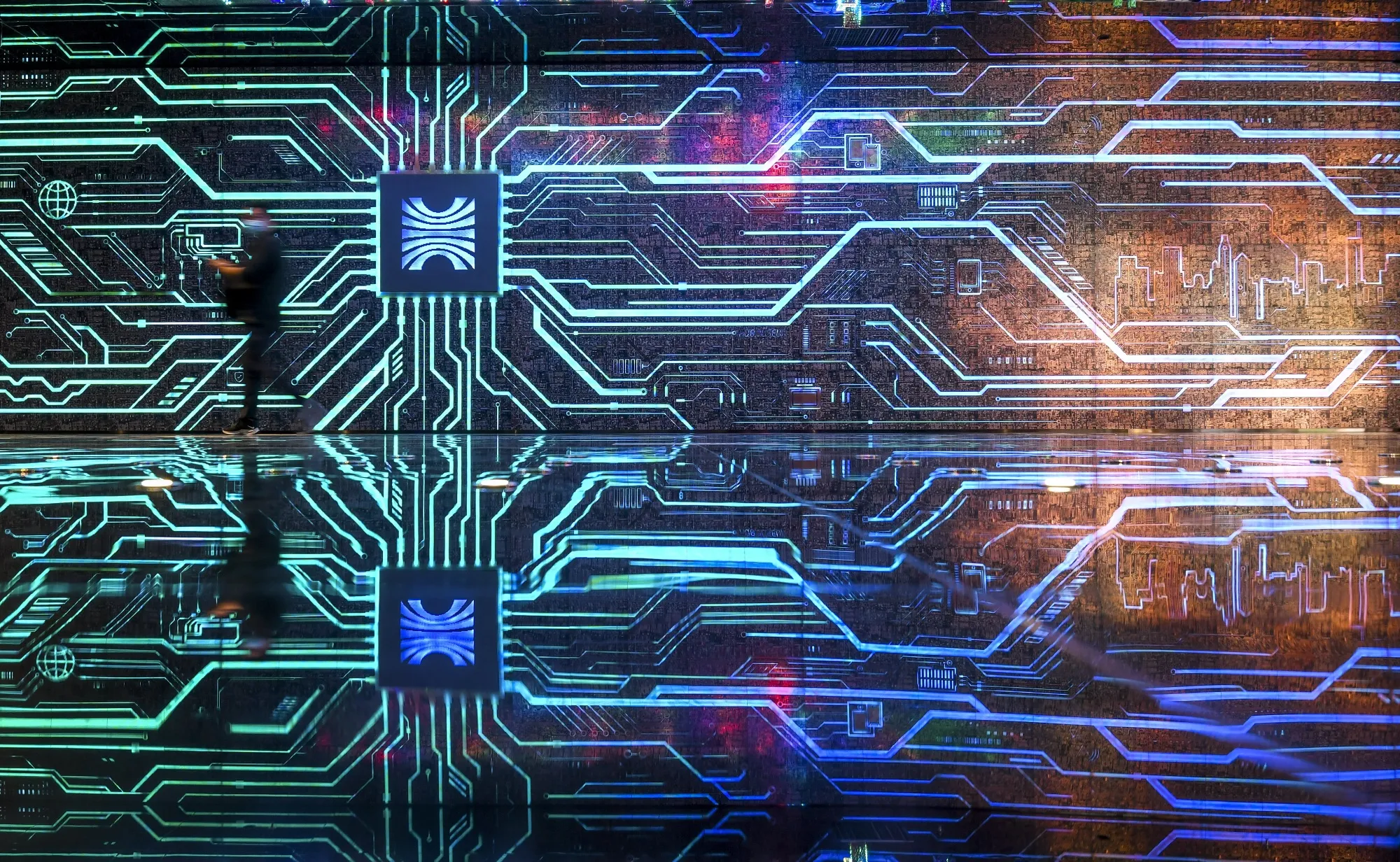A wall display at the Huaqiangbei Museum&nbsp;in Shenzhen, China’s tech hub.