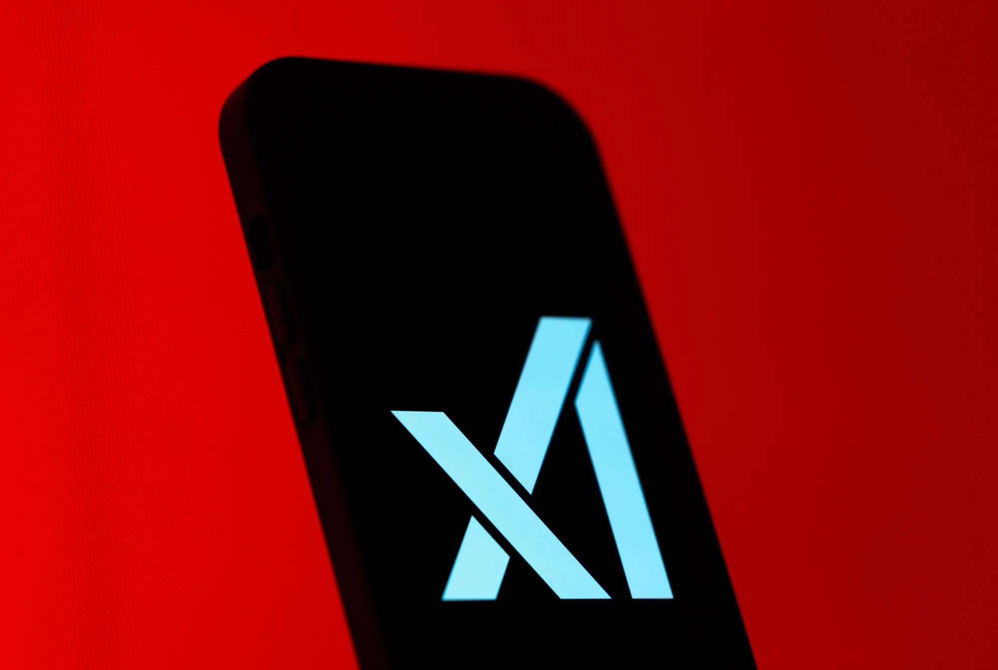 The logo of xAI on a smartphone.