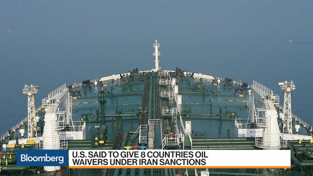 U.S. Said To Give 8 Nations Oil Waivers Under Iran Sanctions - Bloomberg