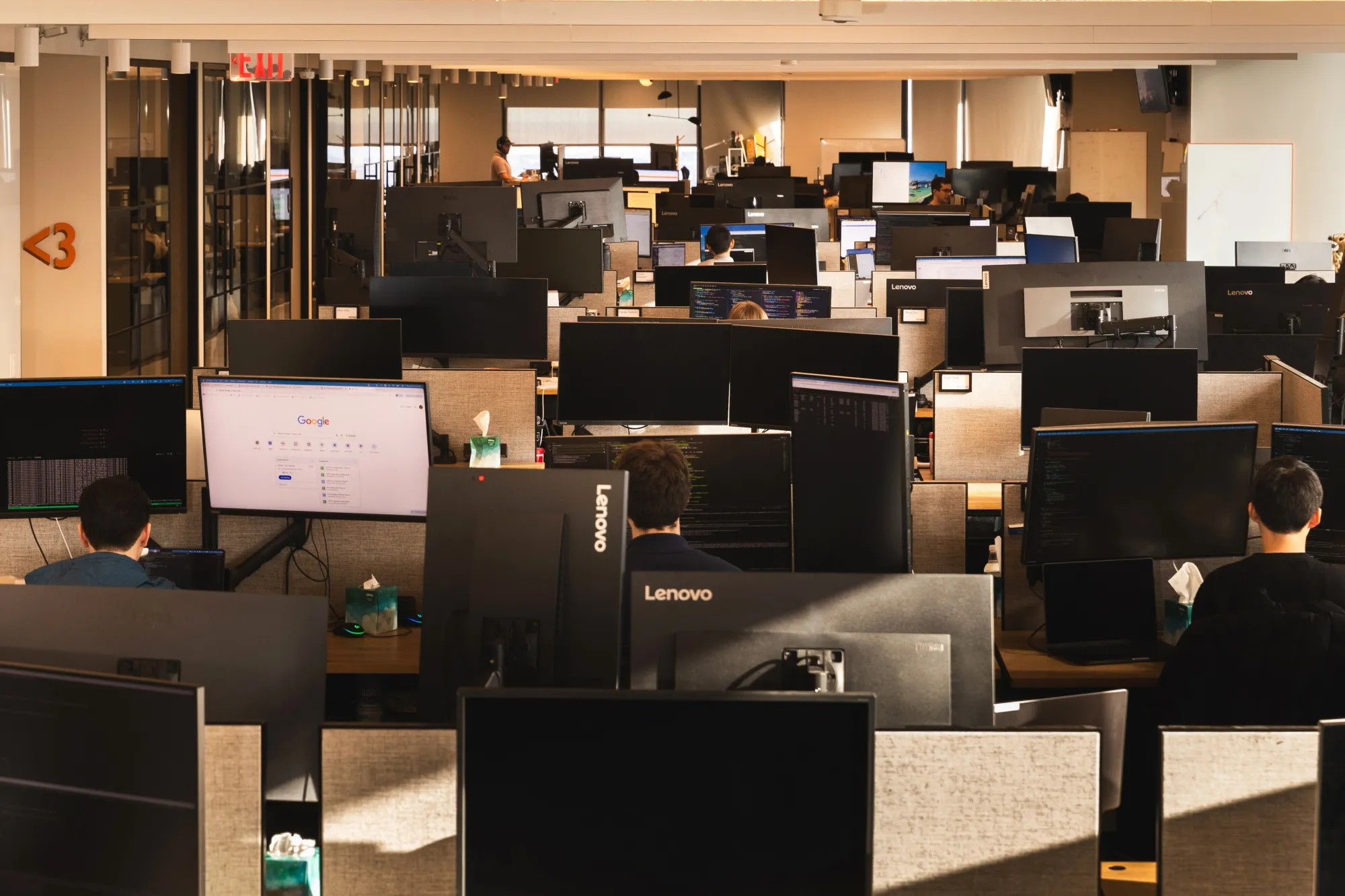 The trading floor at Hudson River.