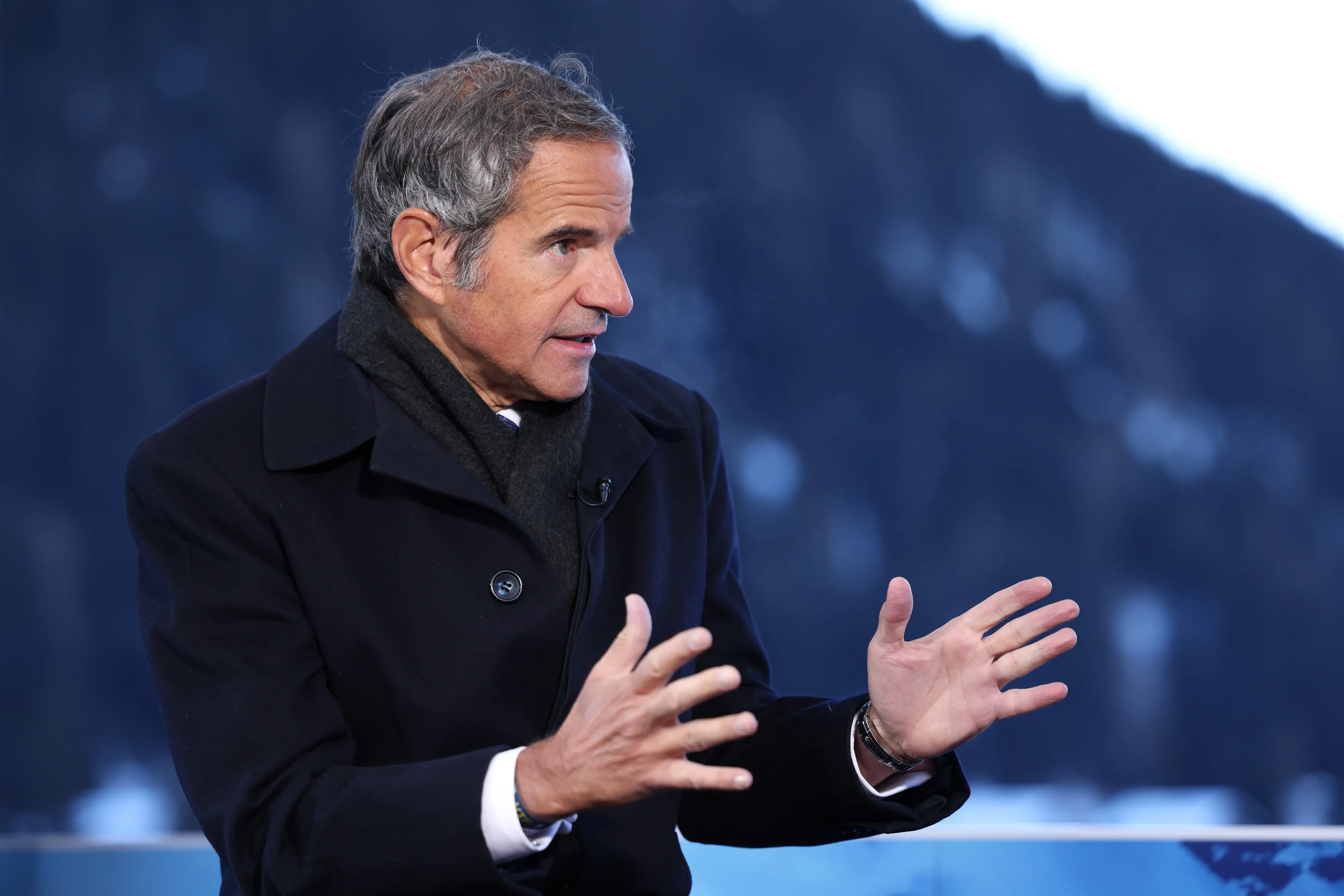 Rafael Grossi in Davos on Jan. 21.