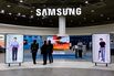 Displays at the World IT Show in South Korea