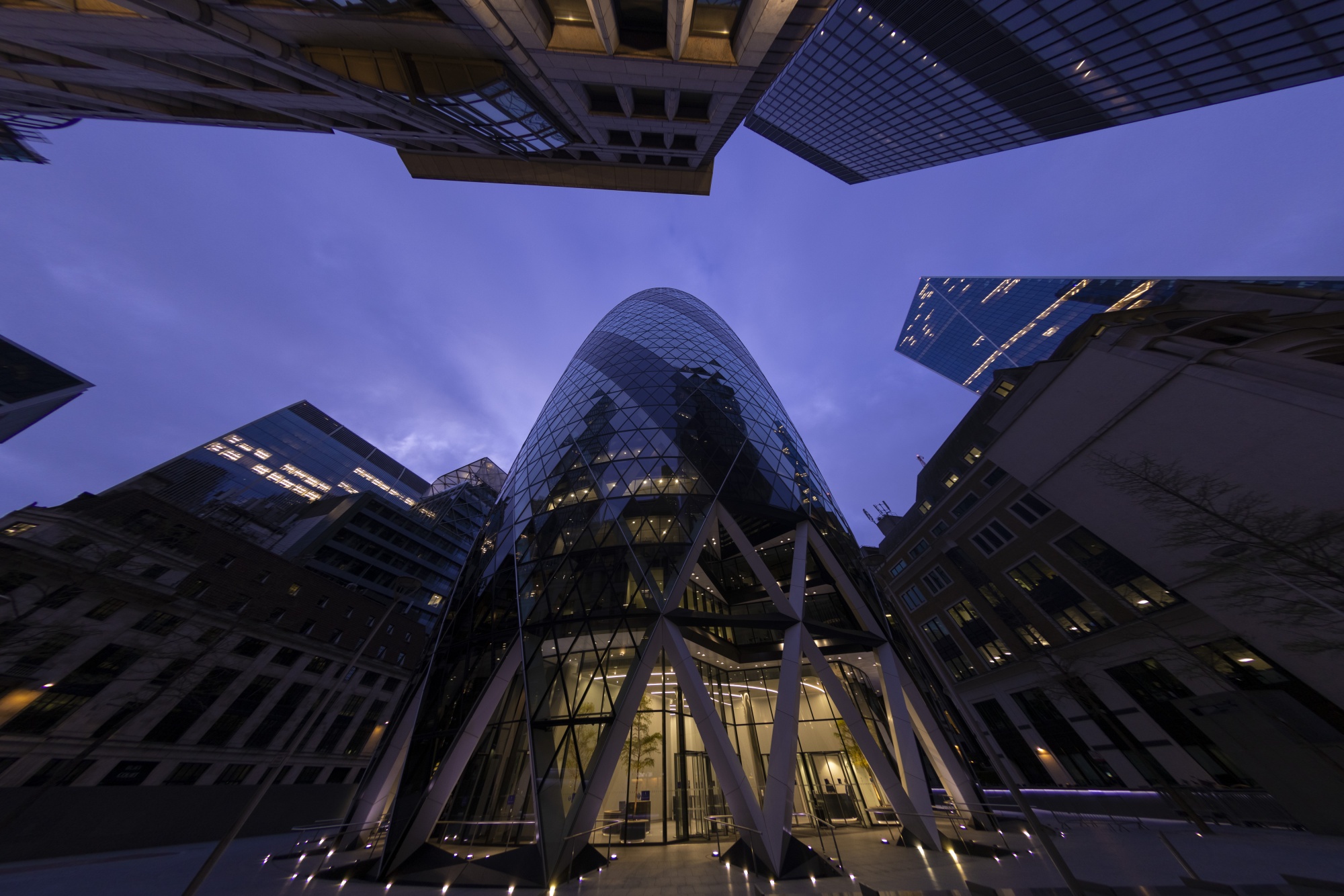 Skyscrapers Rising Next to Vacant Towers Mark New City of London