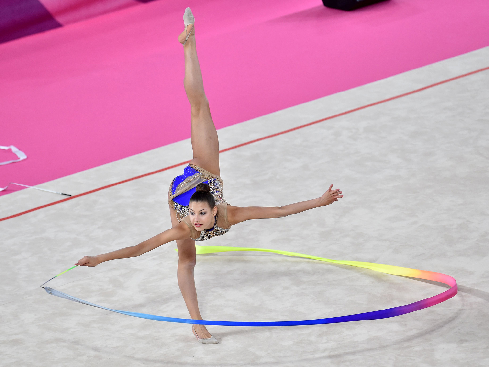 Set of Equipment for Rhythmic Gymnastics. All objects are separate