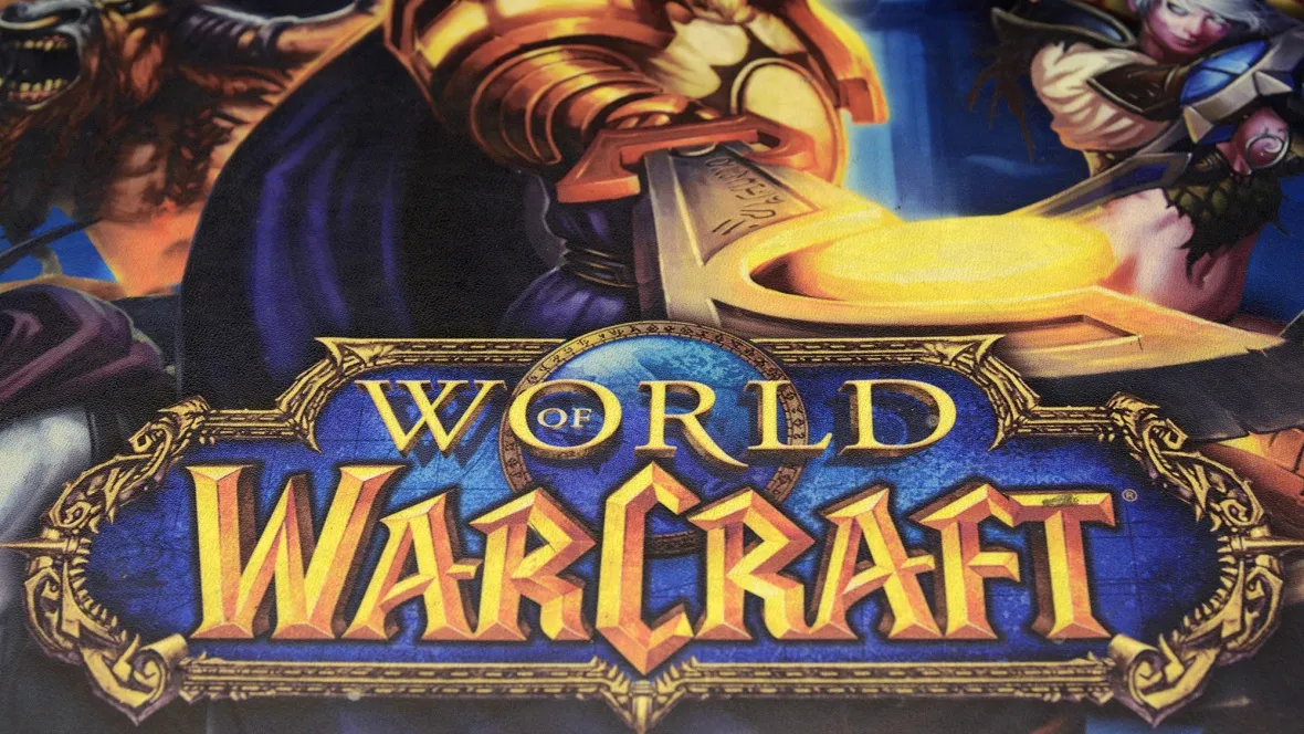 An advertisement for the ''World of Warcraft'' game.