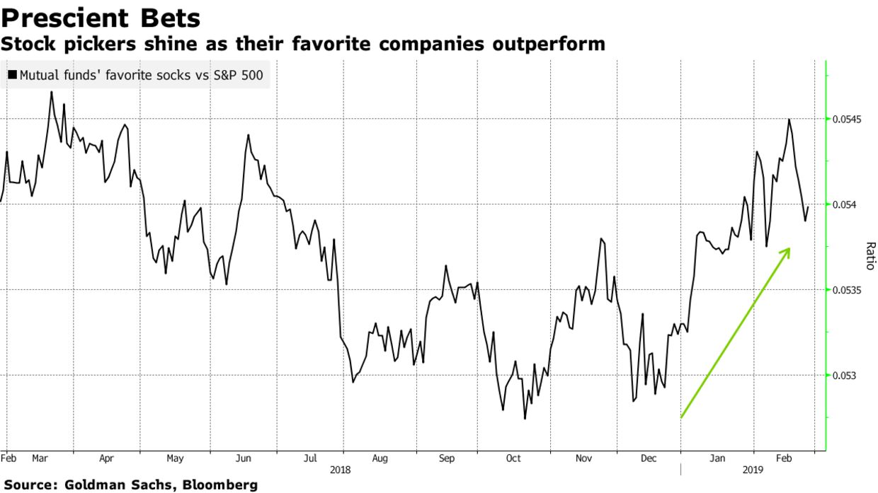 Stock pickers shine as their favorite companies outperform