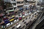 A heavy traffic in Allahabad on June 21.