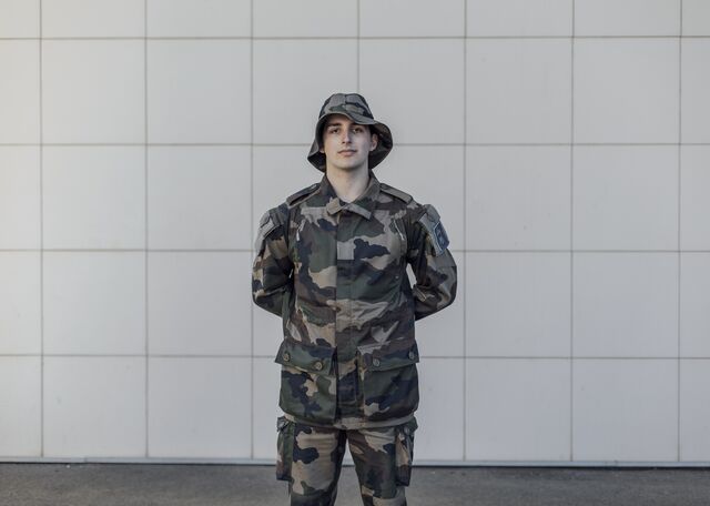 Luan is in training as a reservist in France’s 19th Engineer Regiment