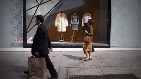 Shoppers in New York City.