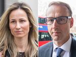 A combination photograph shows Detelina Subeva, left, a former vice president in the global financing unit at Credit Suisse Group AG, and Andrew Pearse, right, former managing director at Credit Suisse Group AG, in London.