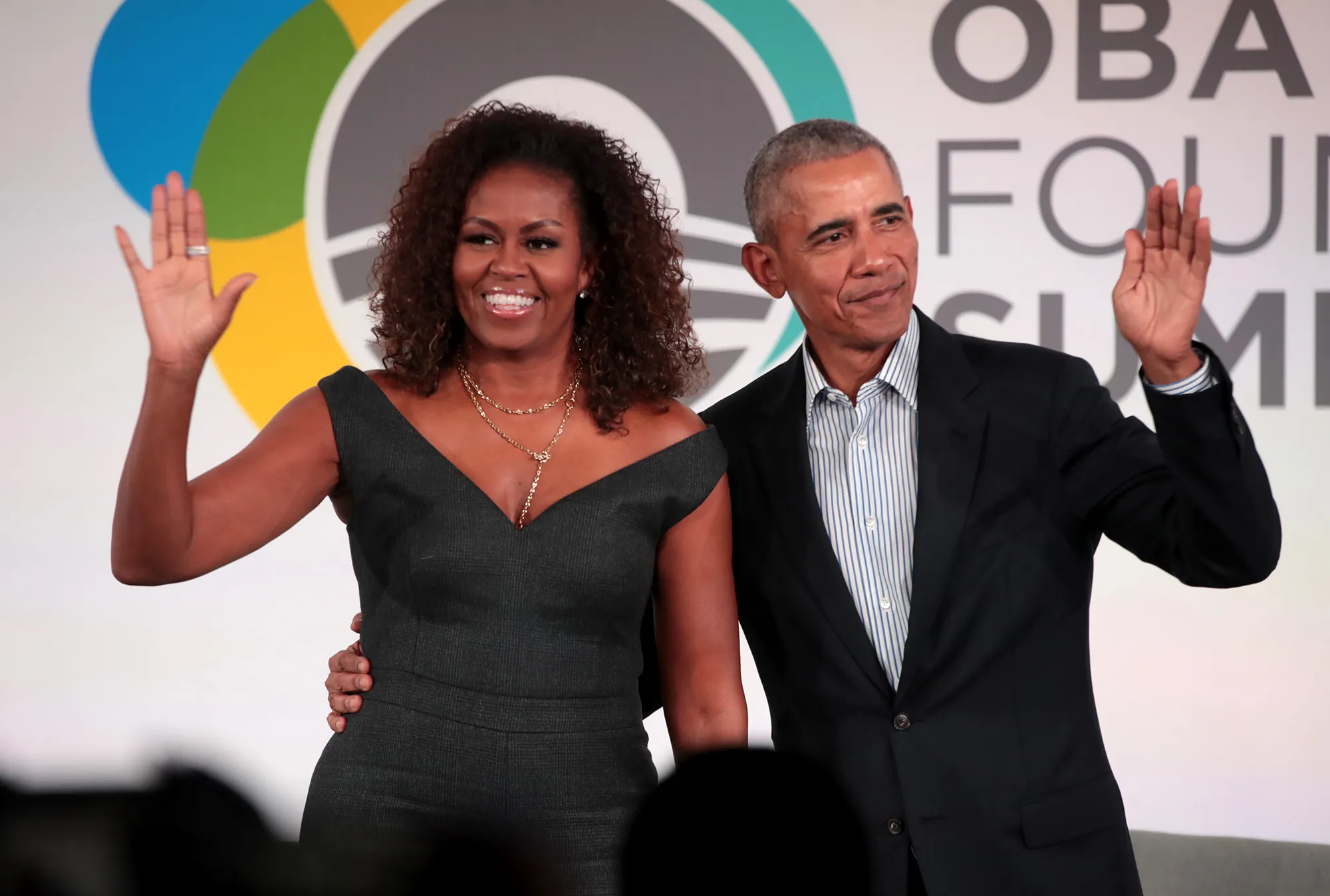 Michelle and&nbsp;Barack Obama&nbsp;in Chicago in 2019.&nbsp;