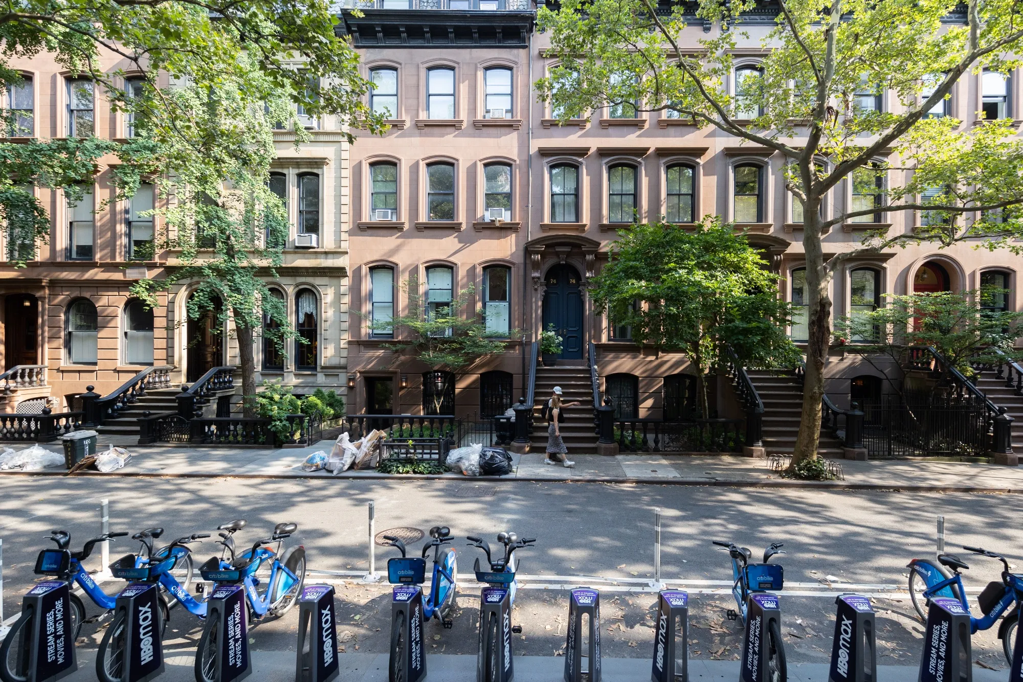 Residential buildings in the West Village neighborhood of New York.