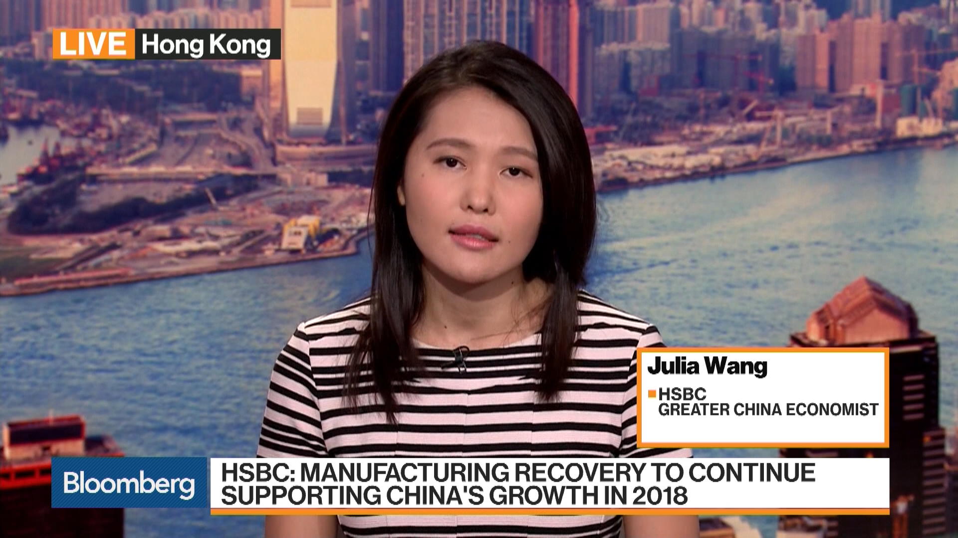 Watch HSBC's Wang Says China's Growth Picture Is Robust - Bloomberg