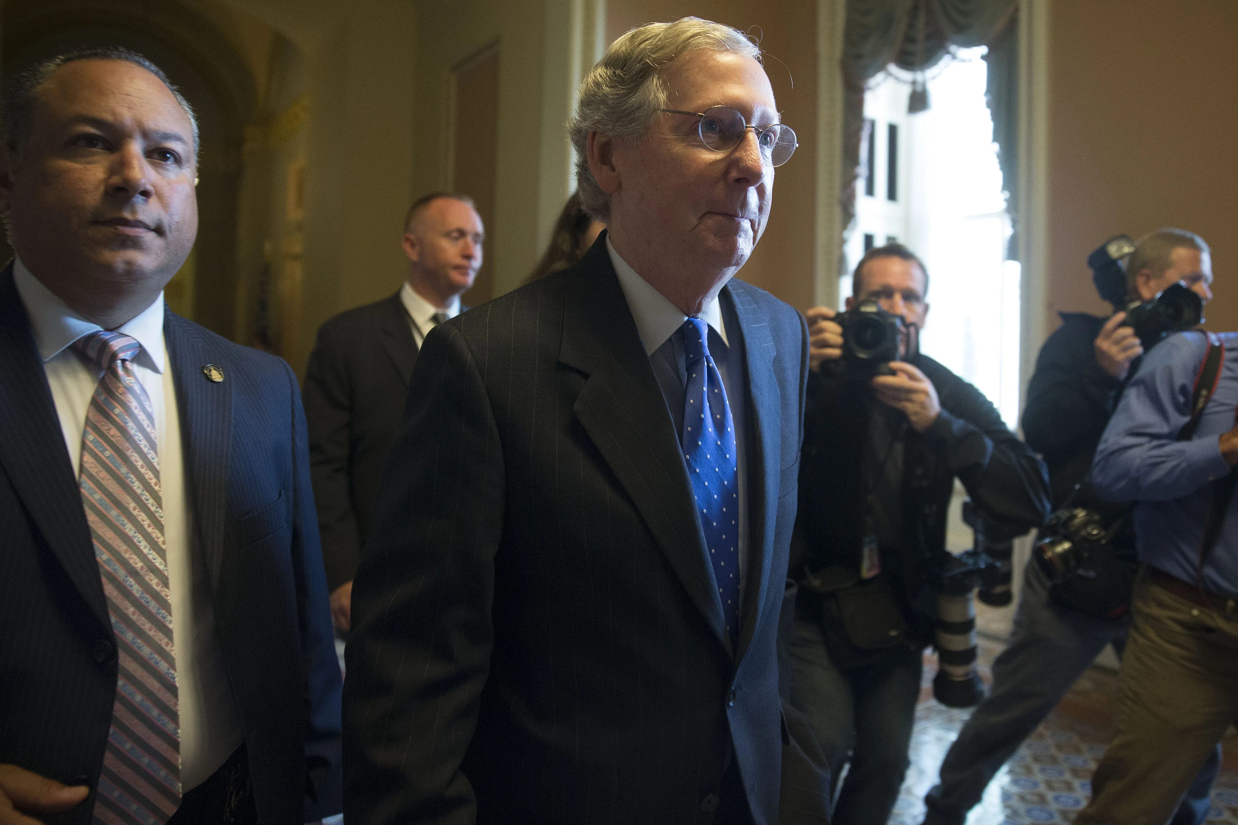 Senate Minority Leader Mitch McConnell declared the 60-vote Senate when President Barack Obama was first elected.&nbsp;Photographer: Andrew Harrer/Bloomberg