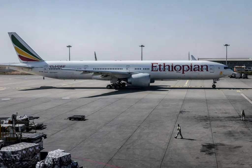 Ethiopian Airlines at Bole International Airport in Addis Ababa.&nbsp;&nbsp;